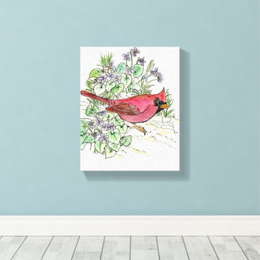 Illinois Stretched Canvas Print (Insitu (Houten vloer))