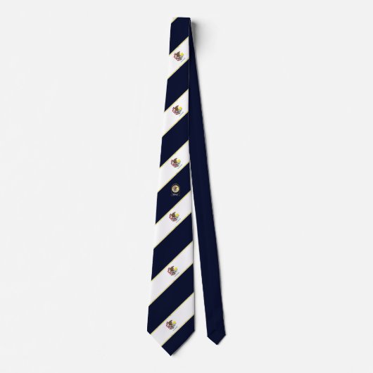 Illinois stripes vlag stropdas (Voorkant)