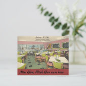 Illinois, Subway 66 Cafe, Litchfield Briefkaart (Staand voorkant)