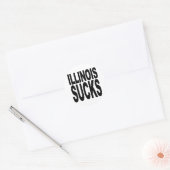 Illinois Sucks Ronde Sticker (Envelop)