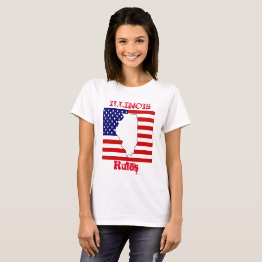 ILLINOIS T-SHIRT (Voorkant volledig)