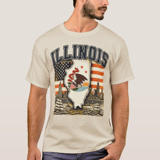 Illinois T-shirt (Voorkant)