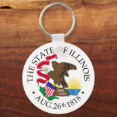 Illinois-teken Sleutelhanger (Voorkant)