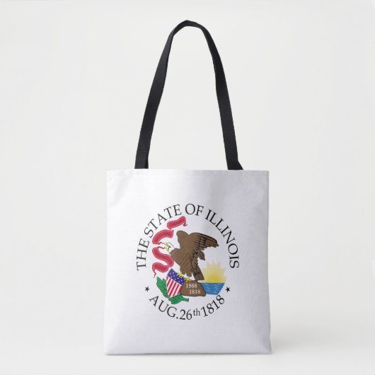 Illinois-teken Tote Bag (Voorkant)