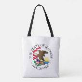 Illinois-teken Tote Bag (Achterkant)