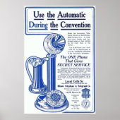  Illinois Telephone Advertisation Poster (Voorkant)