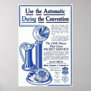  Illinois Telephone Advertisation Poster