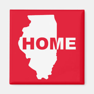 Illinois Thuis Weg Magnetische Koelkastmagneet Magneet