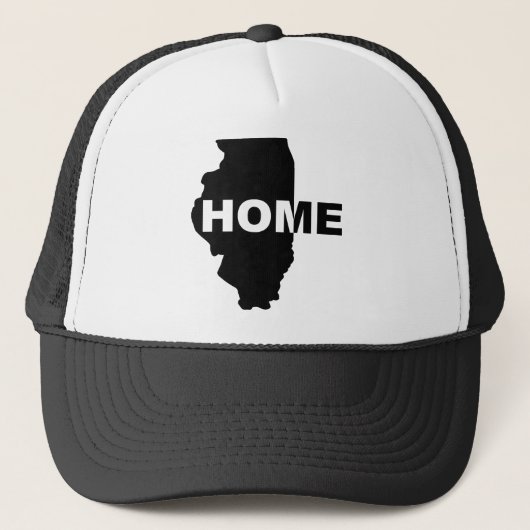 Illinois Thuis Weg Van Huis Pet Trucker Hoed (Voorkant)