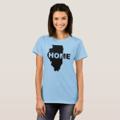 Illinois Thuis Weg Van Huis T-Shirt (Voorkant volledig)