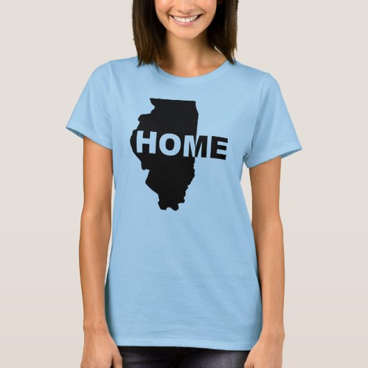Illinois Thuis Weg Van Huis T-Shirt (Voorkant)