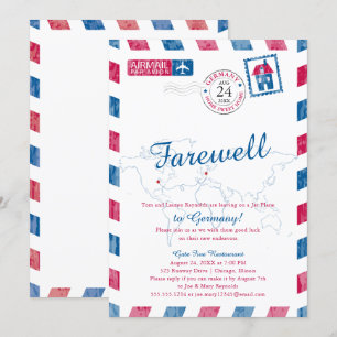 Illinois to Germany Airmail Moving Kaart