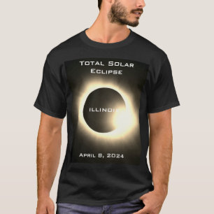 ILLINOIS Totale zonsverduistering 8 april 2024 T-shirt