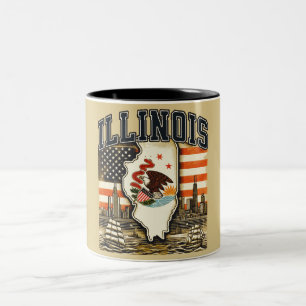 Illinois Tweekleurige Koffiemok