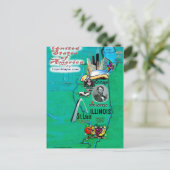 Illinois USA Kaart (Staand voorkant)