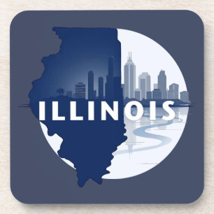 Illinois Verenigde Staten Bier Onderzetter