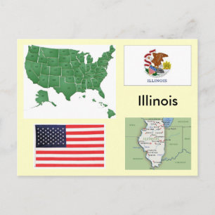 Illinois, Verenigde Staten Briefkaart
