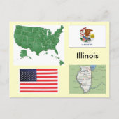 Illinois, Verenigde Staten Briefkaart (Voorkant)