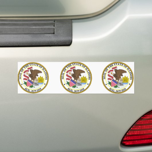 Illinois, Verenigde Staten Bumpersticker (Op auto)