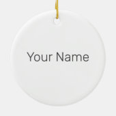 Illinois Verenigde Staten Eagle Retro Kaart  Veren Keramisch Ornament (Achterkant)