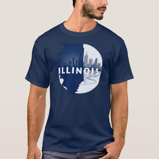 Illinois Verenigde Staten T-shirt (Voorkant)