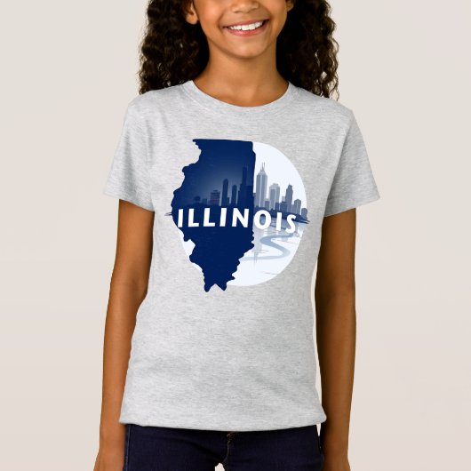 Illinois Verenigde Staten T-shirt (Voorkant)