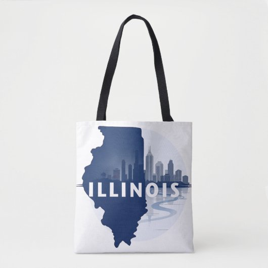 Illinois Verenigde Staten Tote Bag (Voorkant)