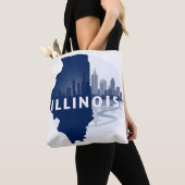 Illinois Verenigde Staten Tote Bag (Dichtbij)