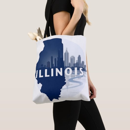 Illinois Verenigde Staten Tote Bag (Dichtbij)
