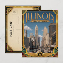 Illinois Vintage Art Deco Gouden Tijdperk