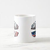 Illinois Vlag en Staat Foto Tekst Koffiemok (Center)