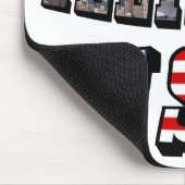 Illinois Vlag en Staat Foto Tekst Muismat (Hoek)