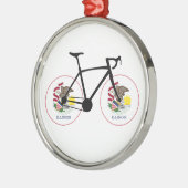 Illinois Vlag Fietsen Metalen Ornament (Links)