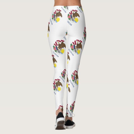 Illinois vlag leggings (Achterkant)