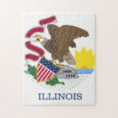 Illinois vlag legpuzzel (Verticaal)
