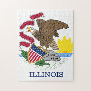 Illinois vlag legpuzzel