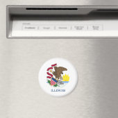 Illinois vlag magneet (Insitu (Vaatwasser))