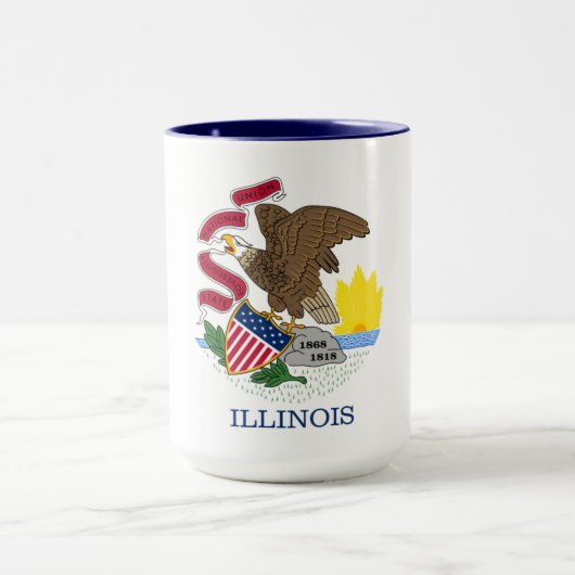 Illinois vlag mok (Midden)