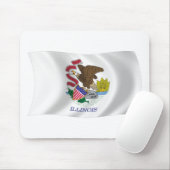 Illinois Vlag Muismat (Met muis)