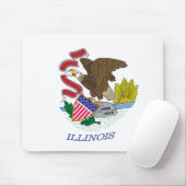 Illinois Vlag Muismat (Met muis)