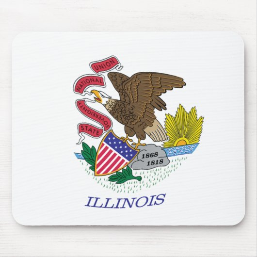 Illinois Vlag Muismat (Voorkant)