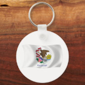 Illinois Vlag Sleutelhanger (Voorkant)