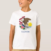 Illinois vlag t-shirt (Voorkant)