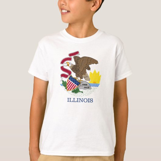 Illinois vlag t-shirt (Voorkant)