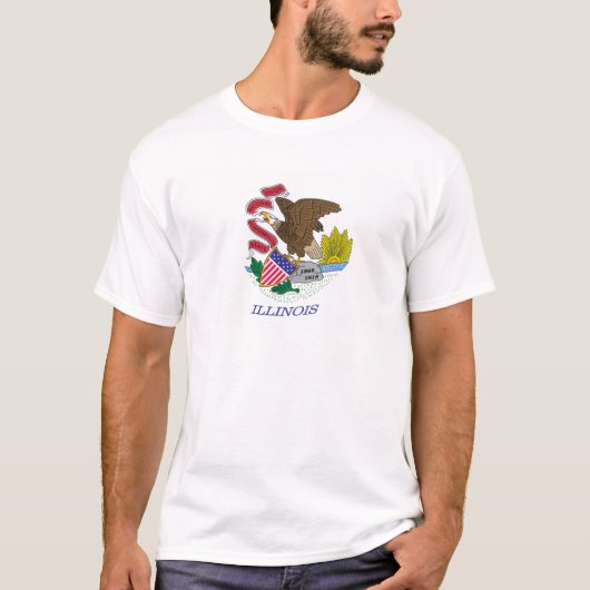Illinois Vlag T-shirt (Voorkant)