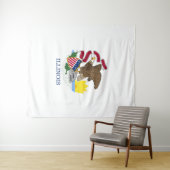 Illinois vlag wandkleed (In Situ (horizontaal))