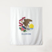 Illinois vlag wandkleed (Voorkant)