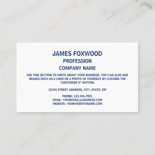 Illinois vlag & zegel, vlag van Illinois Visitekaartje (Achterkant)