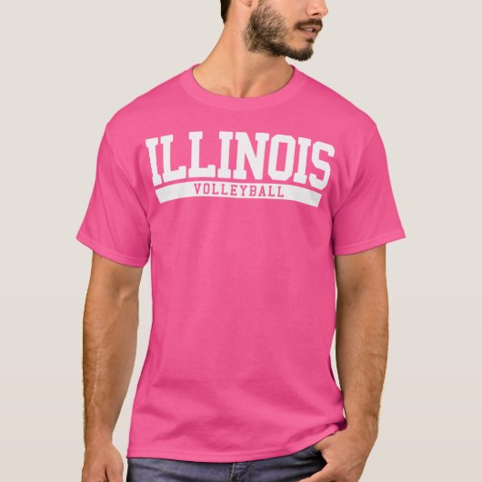 Illinois Volleybal T-shirt (Voorkant)