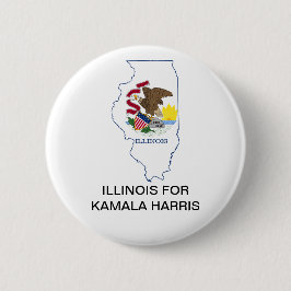 ILLINOIS voor Kamala Harris 2024 Button